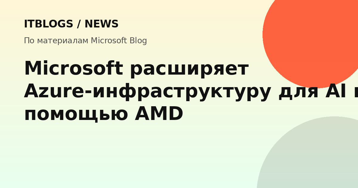 Microsoft Azure и AMD логотипы