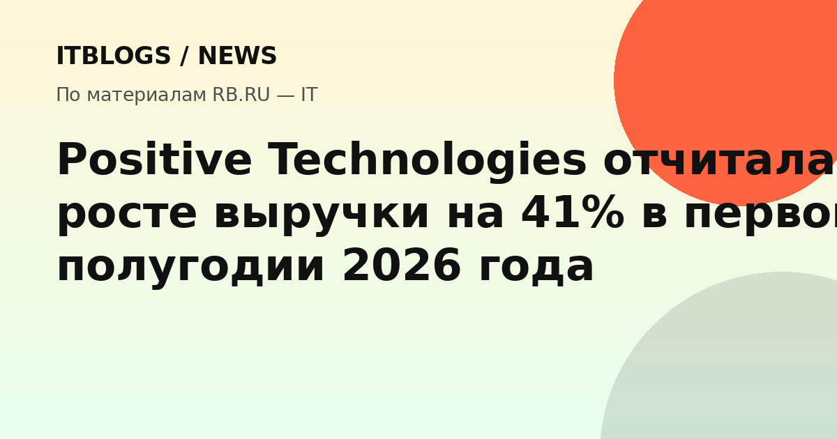 График роста акций Positive Technologies на фоне финансового отчета