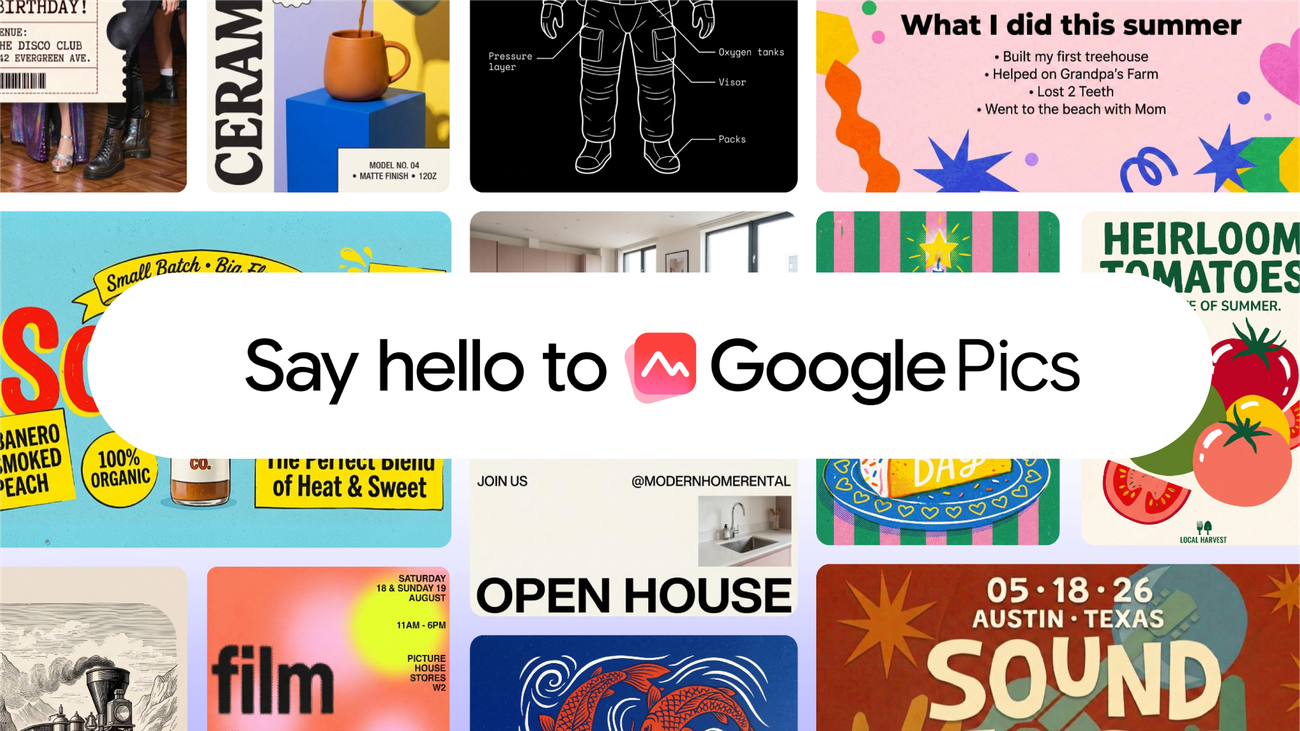 Google Pics — ИИ-инструмент для создания и редактирования изображений в Workspace