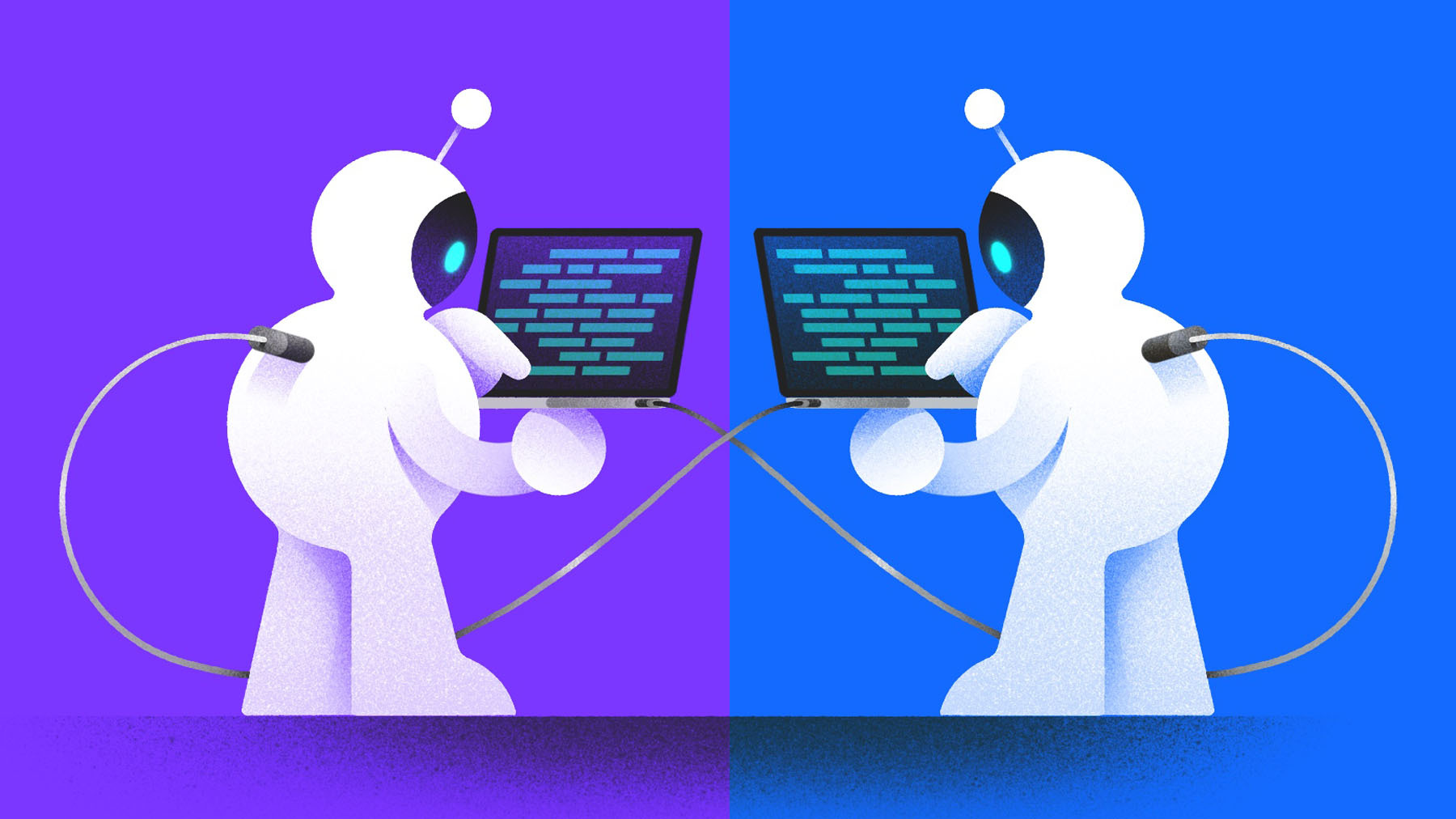 Иллюстрация к анализу Mighty Capital о конкурентных преимуществах AI-стартапов на Crunchbase News