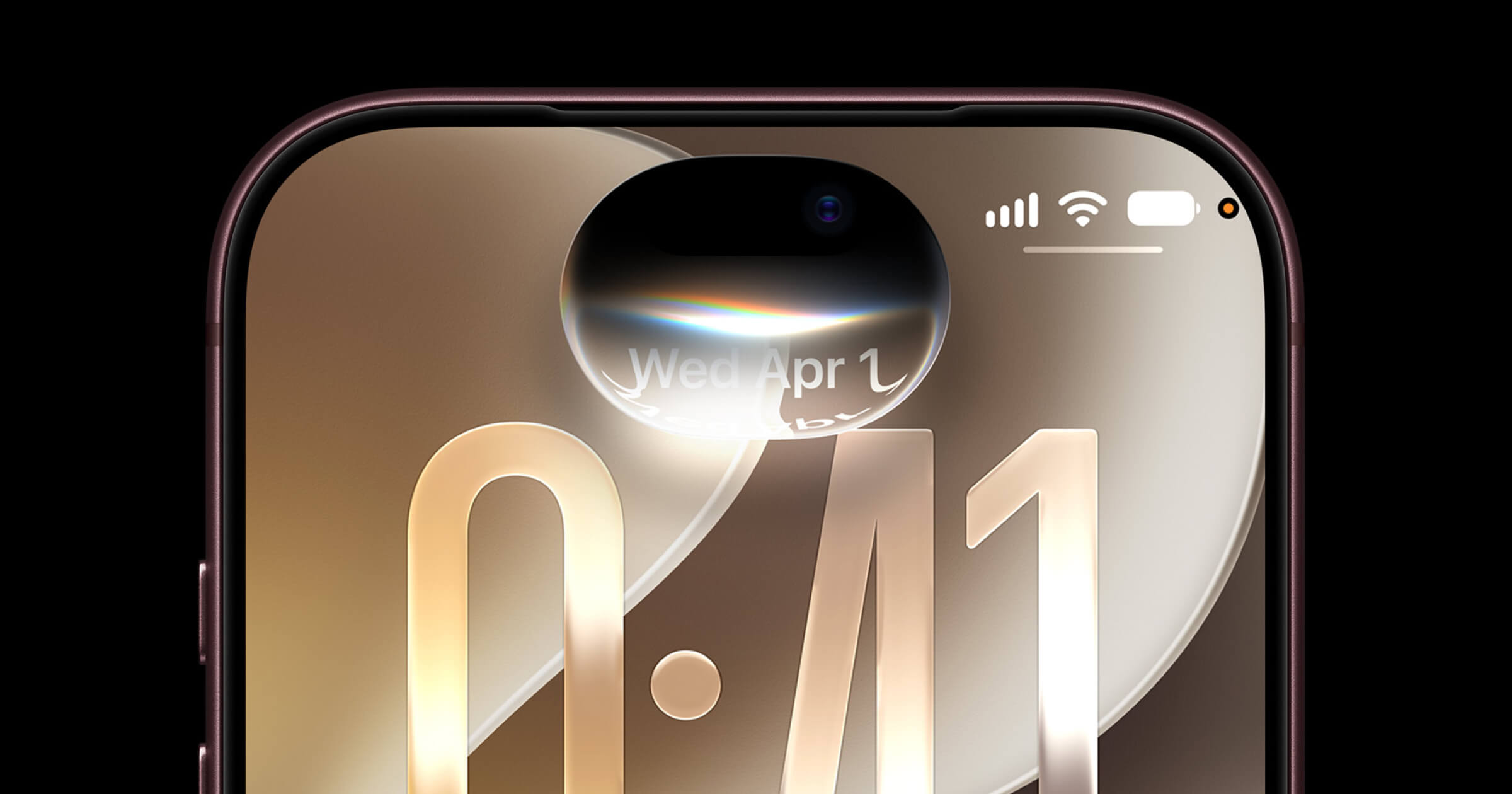 Логотип Apple на фоне интерфейса iOS 27
