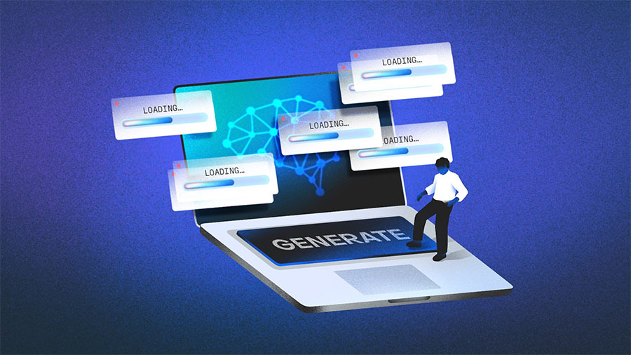 Иллюстрация к колонке Crunchbase News о брендах для людей и ИИ-агентов
